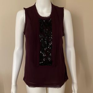 VINCE Sleeveless silk blouse. Sz 4